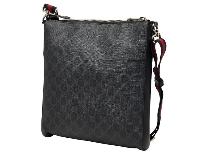Borsa a tracolla GG Supreme Gucci Nero - vista 2