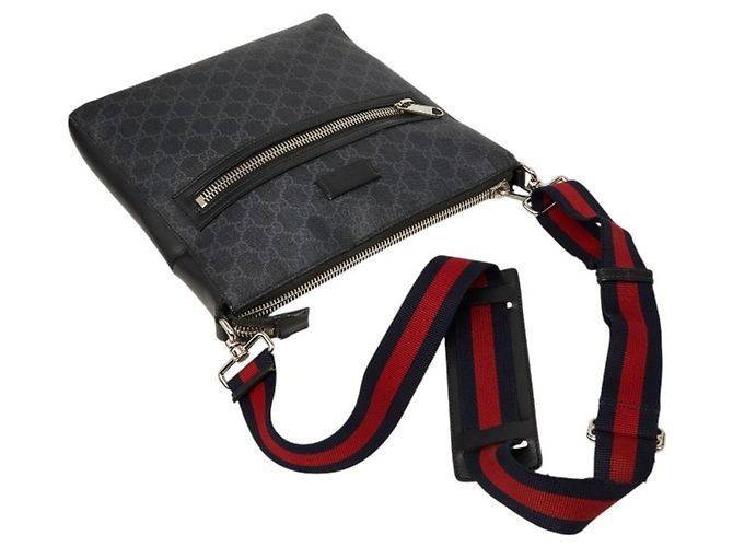 Borsa a tracolla GG Supreme Gucci Nero - vista 6