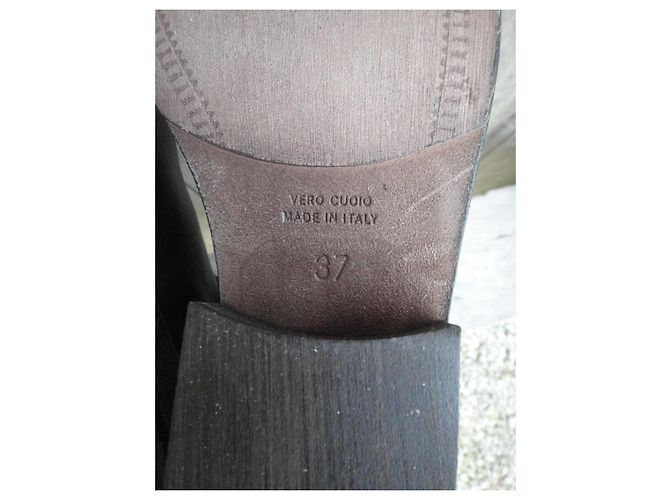 Autre Marque Botas de cuero Via Roma 15 Negro - vista 8