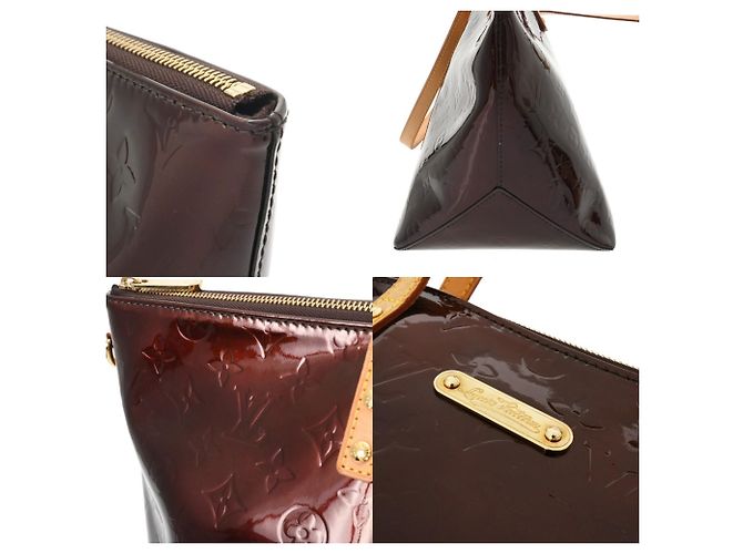 Borsa Tote Louis Vuitton Monogram Vernis Bellevue GM Bordò - vista 10