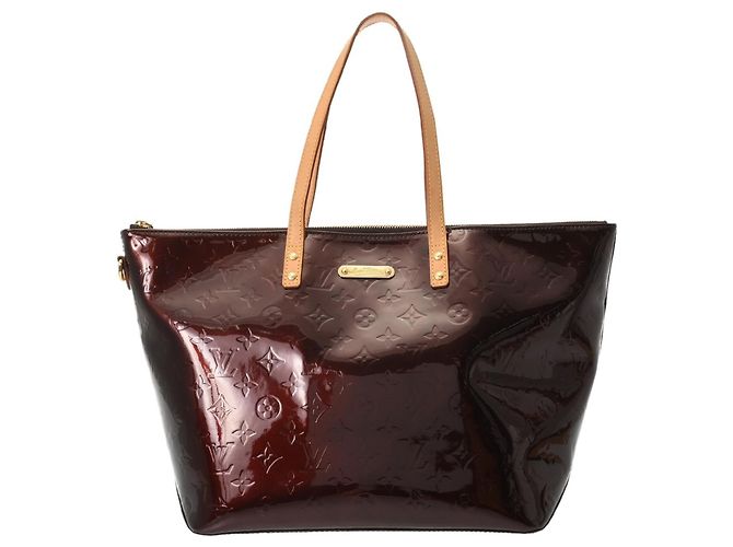 Borsa Tote Louis Vuitton Monogram Vernis Bellevue GM Bordò - vista 2