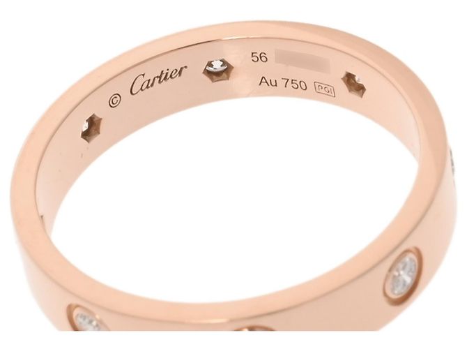 Anello Mini Love di Cartier in oro rosa 18K - vista 3