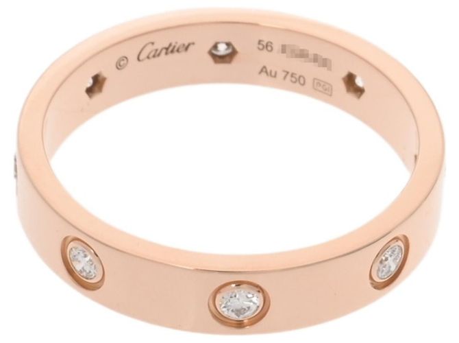 Anello Mini Love di Cartier in oro rosa 18K - vista 5