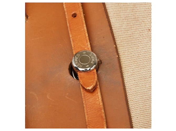Hermès Borsa Tote Hermes Herbag MM Marrone Crudo - vista 10