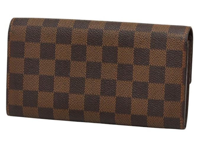 Louis Vuitton Damier Portefeuille Sarah Long Wallet Marrone - vista 2