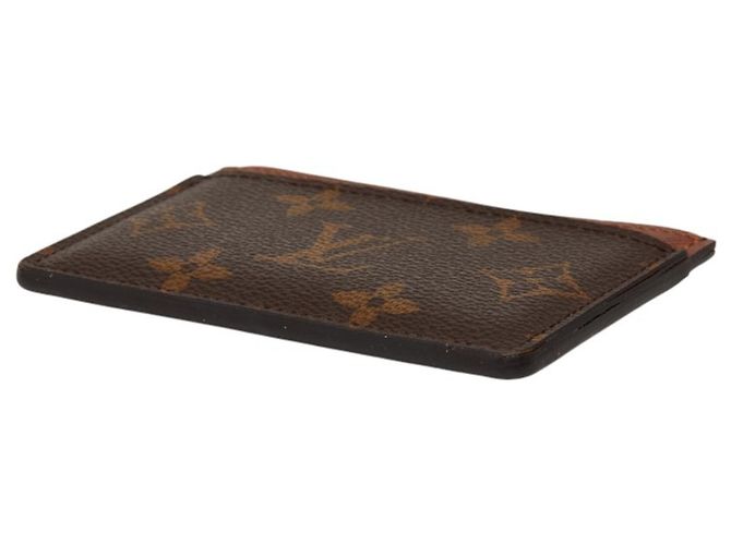Louis Vuitton Monogram Porte Cartes Simple Tarjetero Castaño - vista 4