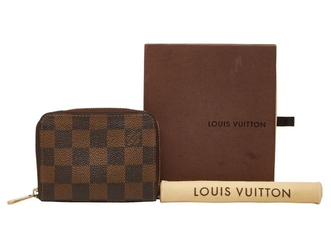 Portafoglio Zippy Damier Louis Vuitton Marrone - vista 9