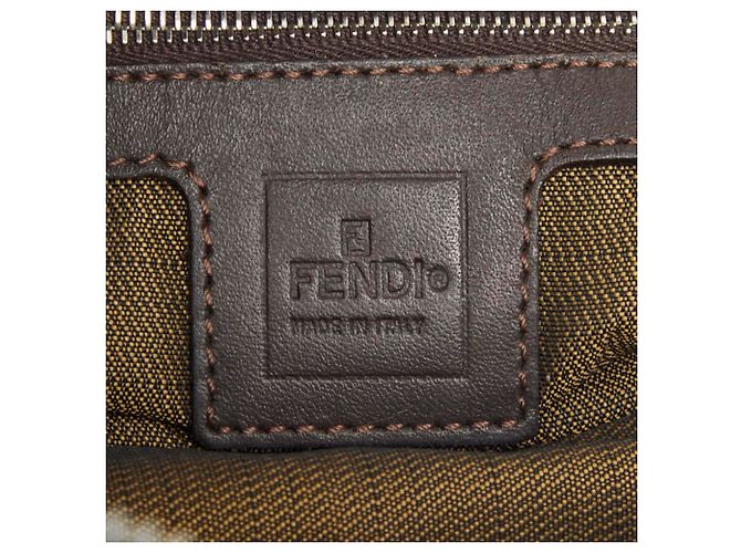 Borsa a tracolla Fendi Zucca Castaño - vista 12