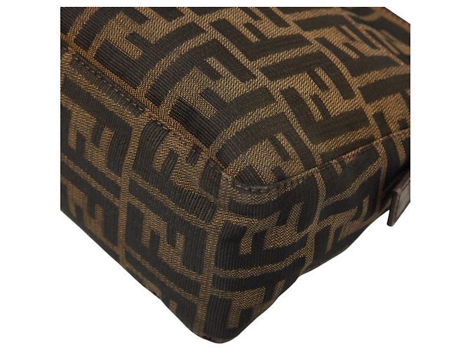 Borsa a tracolla Fendi Zucca Castaño - vista 4