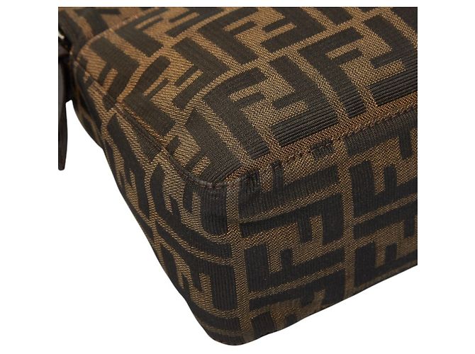 Borsa a tracolla Fendi Zucca Castaño - vista 5
