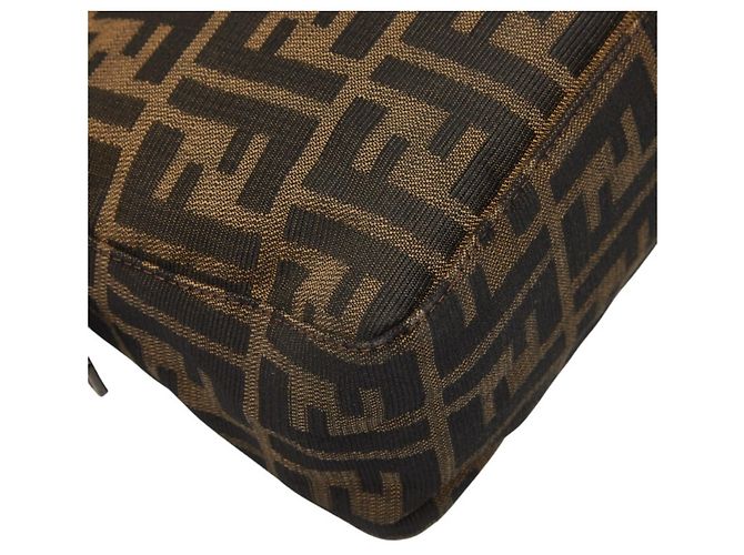 Borsa a tracolla Fendi Zucca Castaño - vista 7