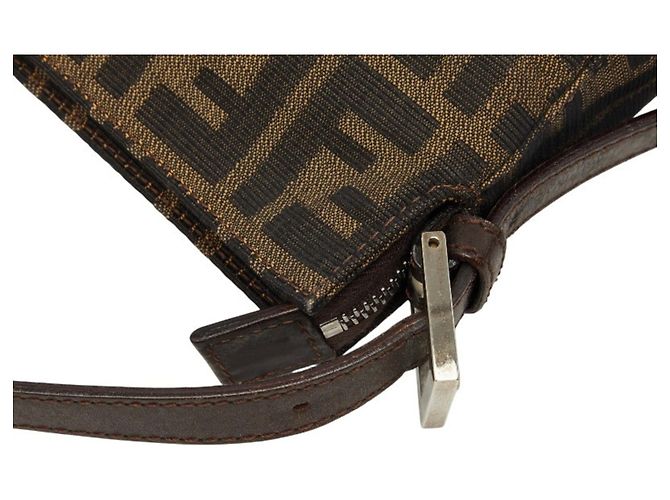 Borsa a tracolla Fendi Zucca Castaño - vista 8