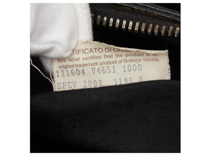 Borsa a tracolla Intrecciato Bottega Veneta in pelle nera Nero - vista 12
