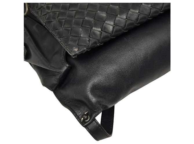 Borsa a tracolla Intrecciato Bottega Veneta in pelle nera Nero - vista 5