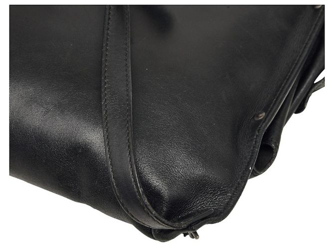 Borsa a tracolla Intrecciato Bottega Veneta in pelle nera Nero - vista 6