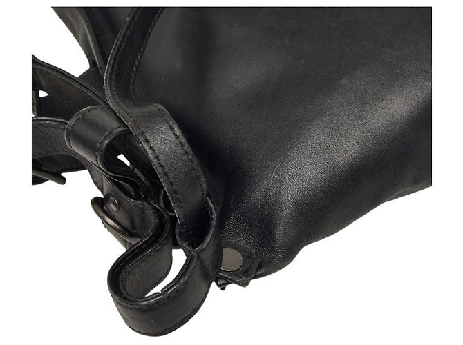 Borsa a tracolla Intrecciato Bottega Veneta in pelle nera Nero - vista 7