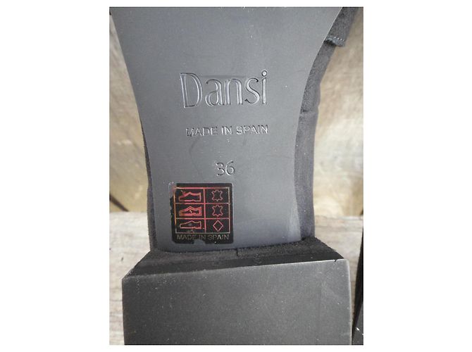 Autre Marque Mocassini in Camoscio Dansi con Fibbia Rossa, 36 Nero - vista 10
