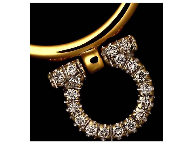 Anello Gancini Salvatore Ferragamo D'oro - vista 5