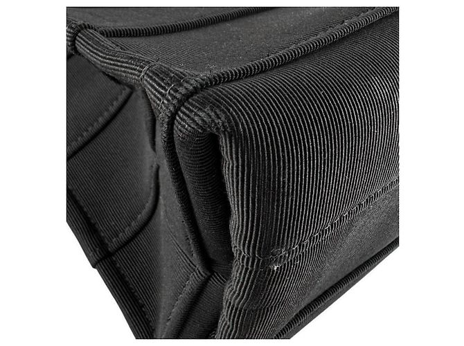 Salvatore Ferragamo Schwarze Canvas Handtasche/Tote Bag - Ansicht 8