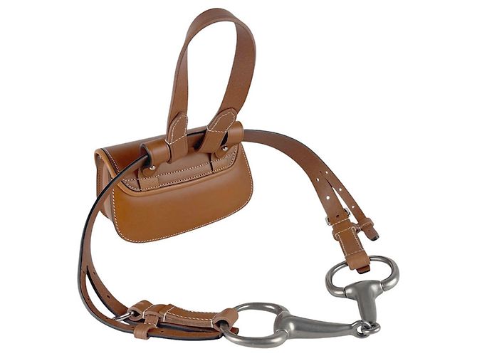 Bamboo Marsupio Gucci in pelle marrone - vista 11
