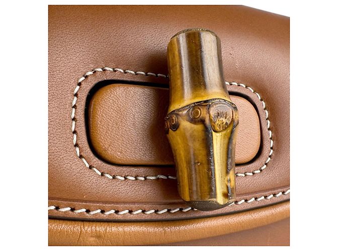 Bamboo Marsupio Gucci in pelle marrone - vista 13