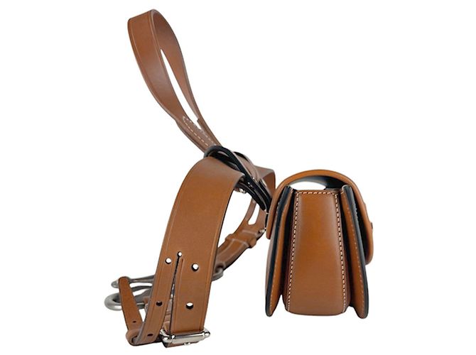 Bamboo Marsupio Gucci in pelle marrone - vista 2