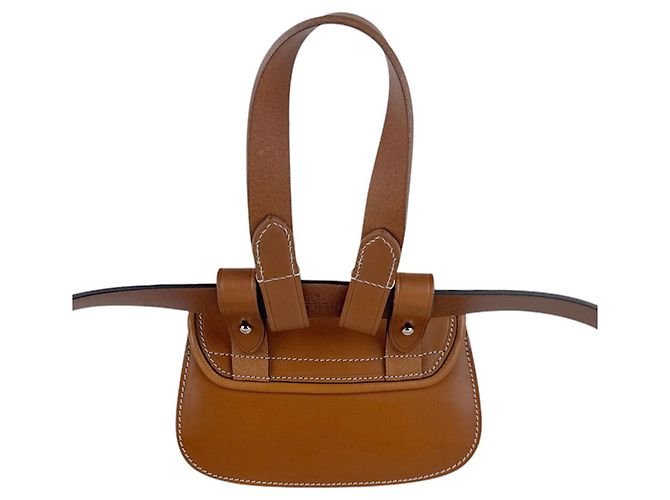 Bamboo Marsupio Gucci in pelle marrone - vista 3