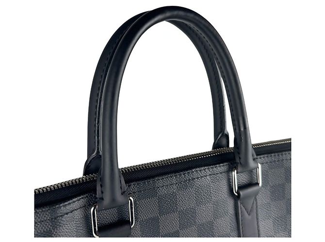 Borsa Louis Vuitton in Damier Graphite Nero - vista 10