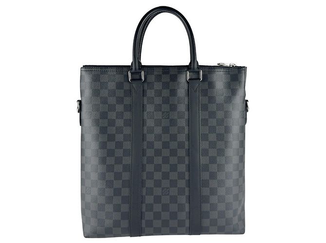 Borsa Louis Vuitton in Damier Graphite Nero - vista 3