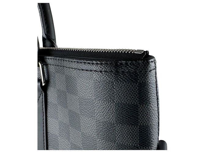 Borsa Louis Vuitton in Damier Graphite Nero - vista 7