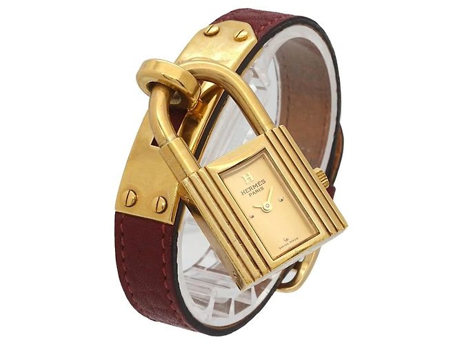 Hermès Hermes Kelly Uhr - Damen Gold/Bordeaux - Ansicht 2