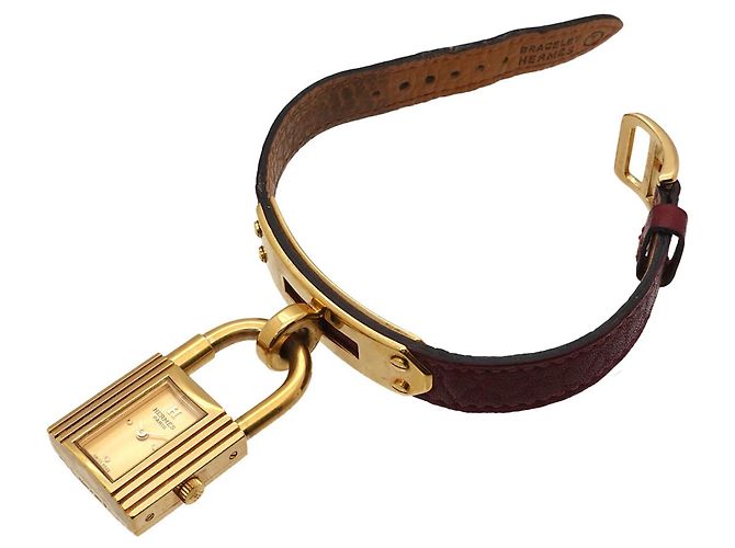 Hermès Hermes Kelly Uhr - Damen Gold/Bordeaux - Ansicht 4