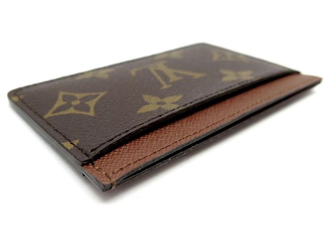 NUEVO Tarjetero LOUIS VUITTON en Lona Monogram M61733 Castaño - vista 4
