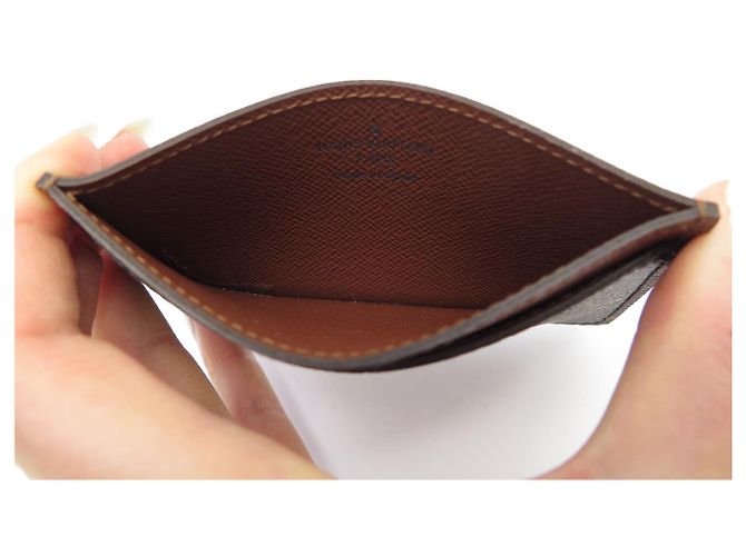 NUEVO Tarjetero LOUIS VUITTON en Lona Monogram M61733 Castaño - vista 5