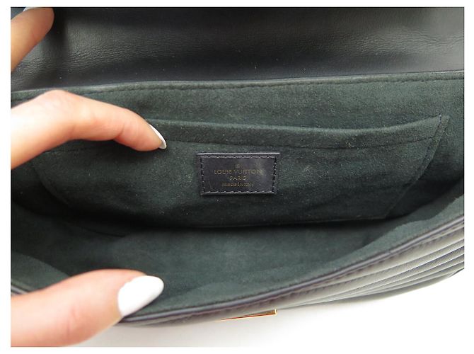 NUEVO BOLSO LOUIS VUITTON NEW WAVE MM M51498 CORREA DE CUERO NEGRO - vista 13
