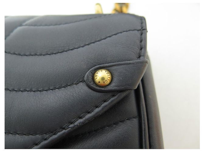 NUEVO BOLSO LOUIS VUITTON NEW WAVE MM M51498 CORREA DE CUERO NEGRO - vista 8