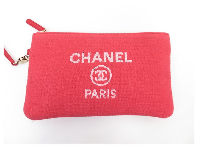 BORSA A TASCA CHANEL DEAUVILLE SHOPPING PM IN TELA ROSA - vista 12