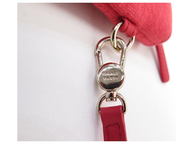 BORSA A TASCA CHANEL DEAUVILLE SHOPPING PM IN TELA ROSA - vista 15