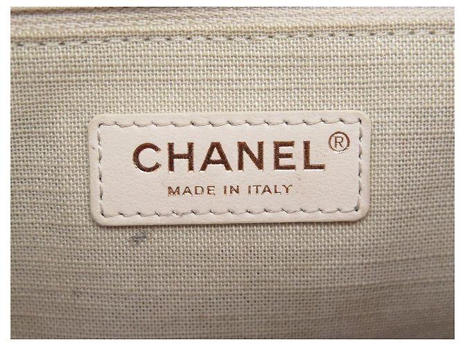 BORSA A TASCA CHANEL DEAUVILLE SHOPPING PM IN TELA ROSA - vista 7