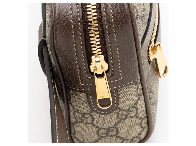 Riñonera Gucci GG Supreme Ophidia Small Castaño Beige - vista 10