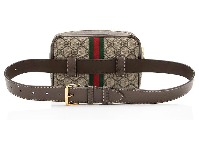 Riñonera Gucci GG Supreme Ophidia Small Castaño Beige - vista 3