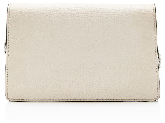 Mini borsa a tracolla Dionysus in pelle e cristalli Gucci Bianco - vista 3