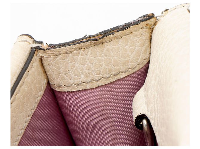 Mini borsa a tracolla Dionysus in pelle e cristalli Gucci Bianco - vista 9