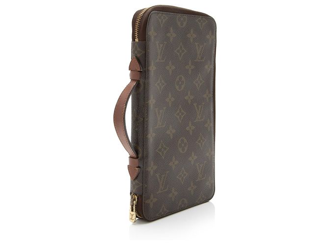 Louis Vuitton Vintage Monogram Canvas Poche Escapade Organizer Wallet Brown - view 2