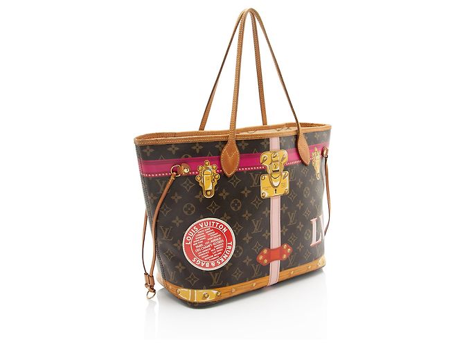 Louis Vuitton Edición Limitada Monogram Canvas Summer Trunk Neverfull MM Tote Castaño - vista 2