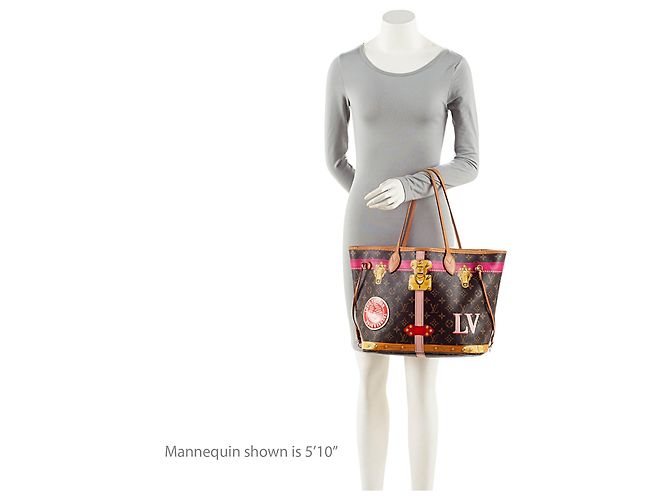Louis Vuitton Edición Limitada Monogram Canvas Summer Trunk Neverfull MM Tote Castaño - vista 5