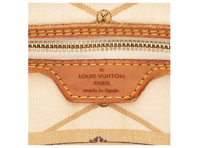 Louis Vuitton Edición Limitada Monogram Canvas Summer Trunk Neverfull MM Tote Castaño - vista 8