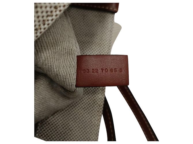 Sacola Tote Small Woody Chloé em lona de algodão bege - vista 7