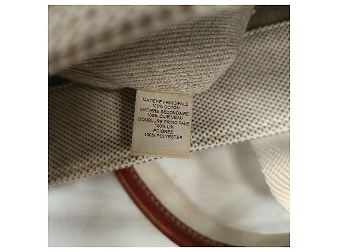 Sacola Tote Small Woody Chloé em lona de algodão bege - vista 8
