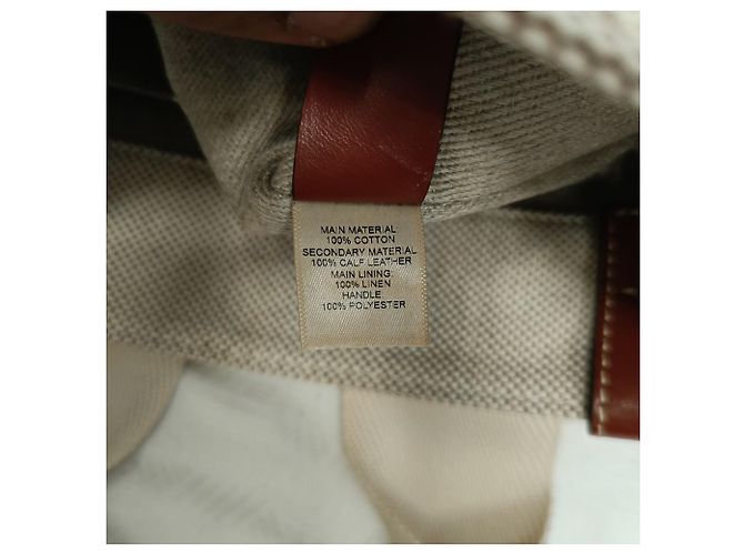 Sacola Tote Small Woody Chloé em lona de algodão bege - vista 9